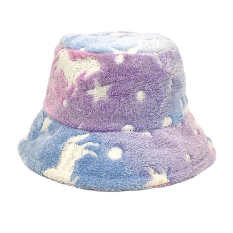 Warm Women's Winter Bucket Hat c008-hor-1 by HitMyNeed