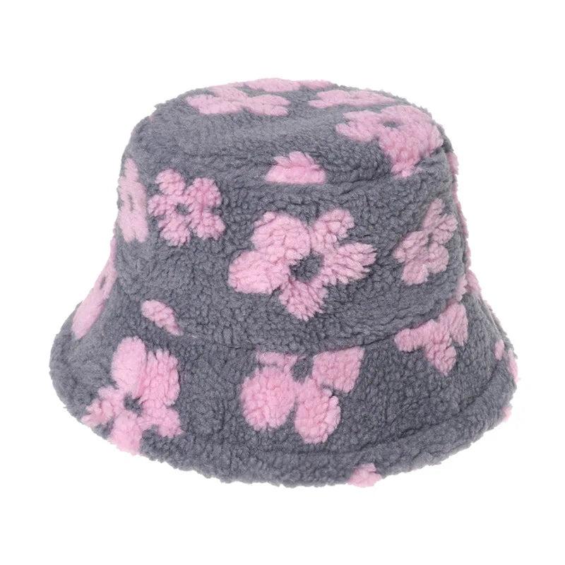 Warm Women's Winter Bucket Hat c008-hua-2 by HitMyNeed