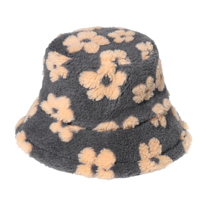 Warm Women's Winter Bucket Hat c008-hua-3 by HitMyNeed