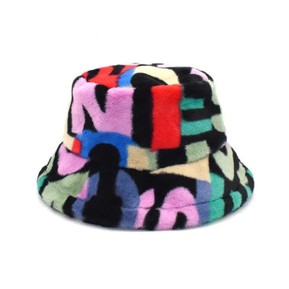 Warm Women's Winter Bucket Hat c008-muti-2 by HitMyNeed