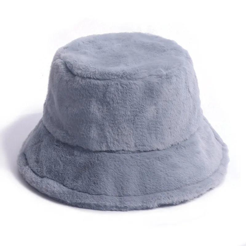 Warm Women's Winter Bucket Hat c008-solid-4 by HitMyNeed