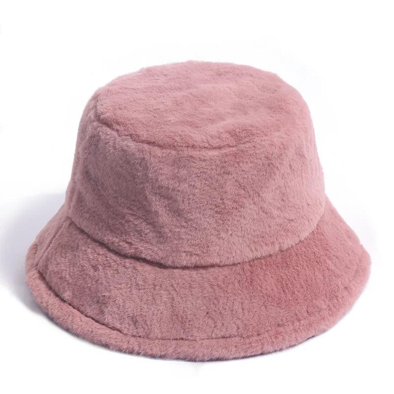 Warm Women's Winter Bucket Hat c008-solid-6 by HitMyNeed