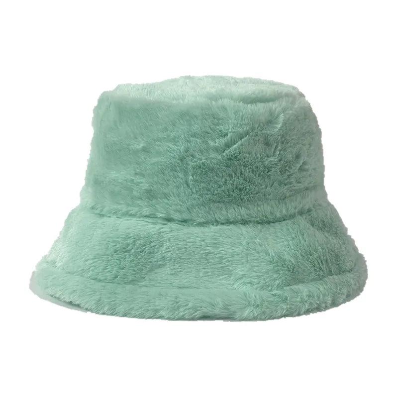 Warm Women's Winter Bucket Hat c008-solid-7 by HitMyNeed
