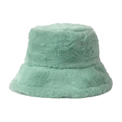 Warm Women's Winter Bucket Hat c008-solid-7 by HitMyNeed