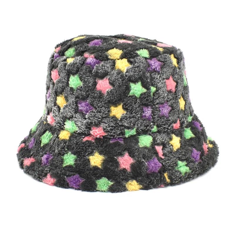 Warm Women's Winter Bucket Hat c008-stra-1 by HitMyNeed