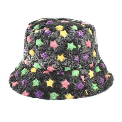 Warm Women's Winter Bucket Hat c008-stra-1 by HitMyNeed