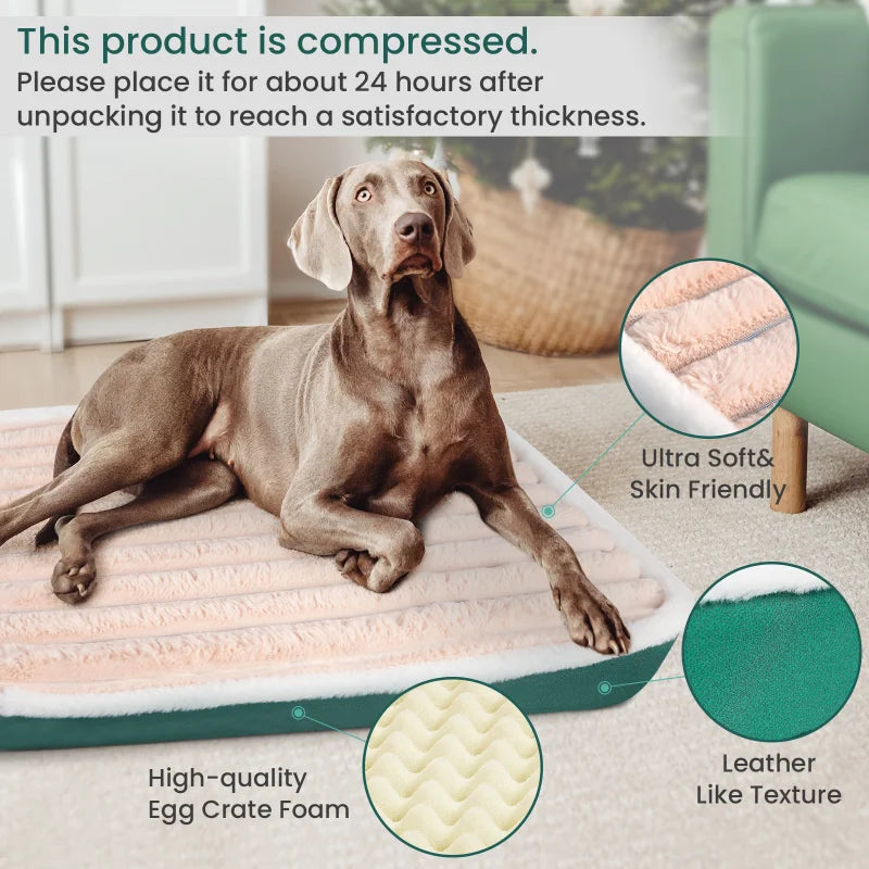 Washable Dog Bed Mat with Removable Zipper Cover by HitMyNeed