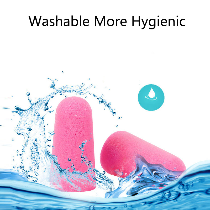Washable Foam Ear Plugs for Sleeping (10 Pairs) by HitMyNeed