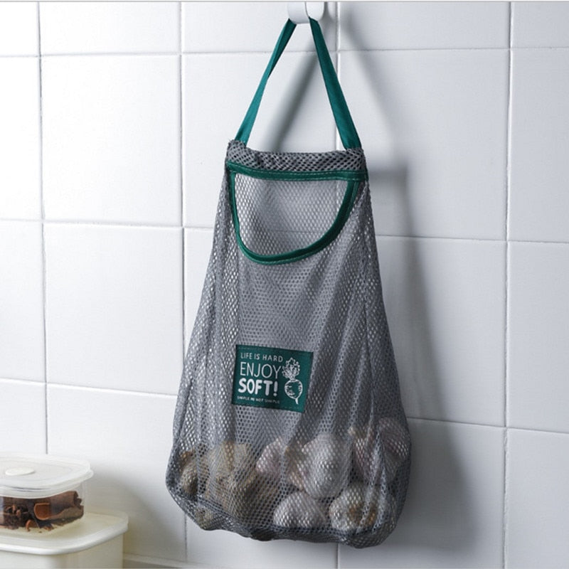 Washable Reusable Mesh Vegetable Bag 25 x 27 cm by HitMyNeed