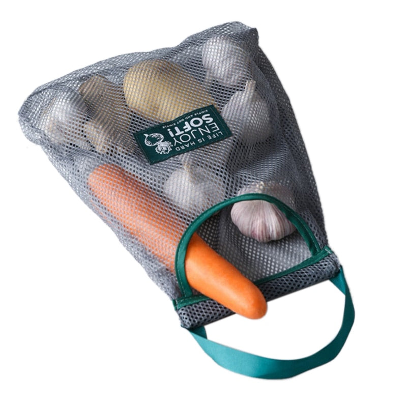 Washable Reusable Mesh Vegetable Bag 25 x 27 cm by HitMyNeed