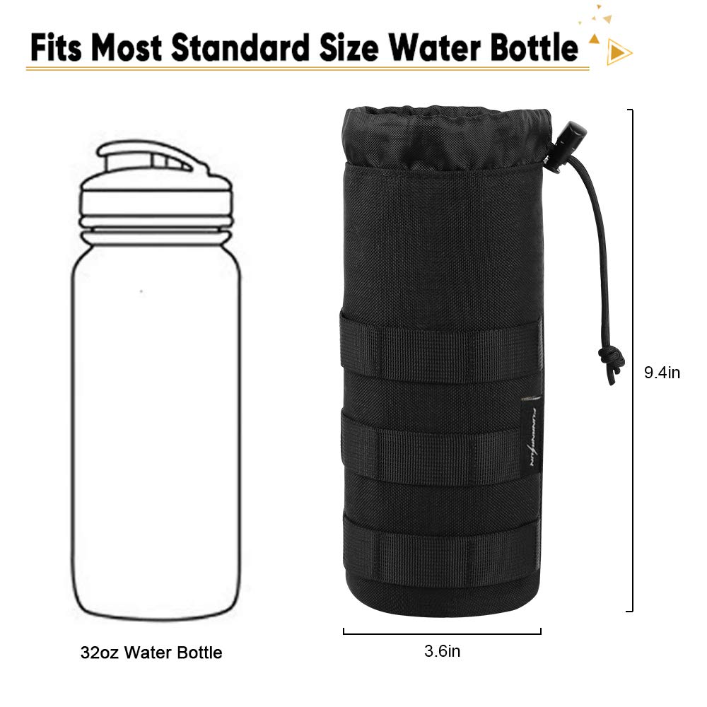 Water Bottle Pouch with Adjustable Strap 0.5L by HitMyNeed