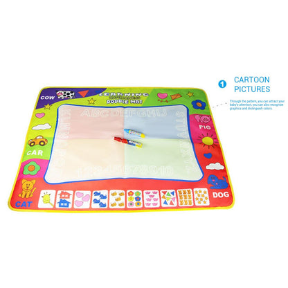 Water Doodle Mat Drawing Pad for Kids 80 x 60 cm by HitMyNeed