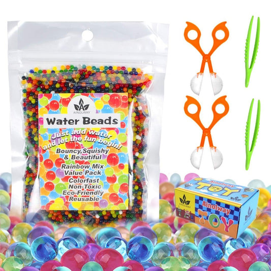 Water Gel Beads 3oz Set with Tweezers and Scoops by HitMyNeed