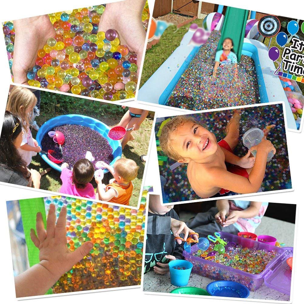 Water Gel Beads 3oz Set with Tweezers and Scoops by HitMyNeed