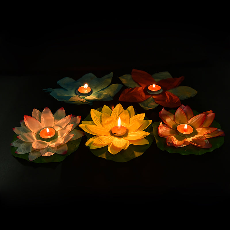 Water Lantern Flower-Shaped Floating Candle Decor by HitMyNeed