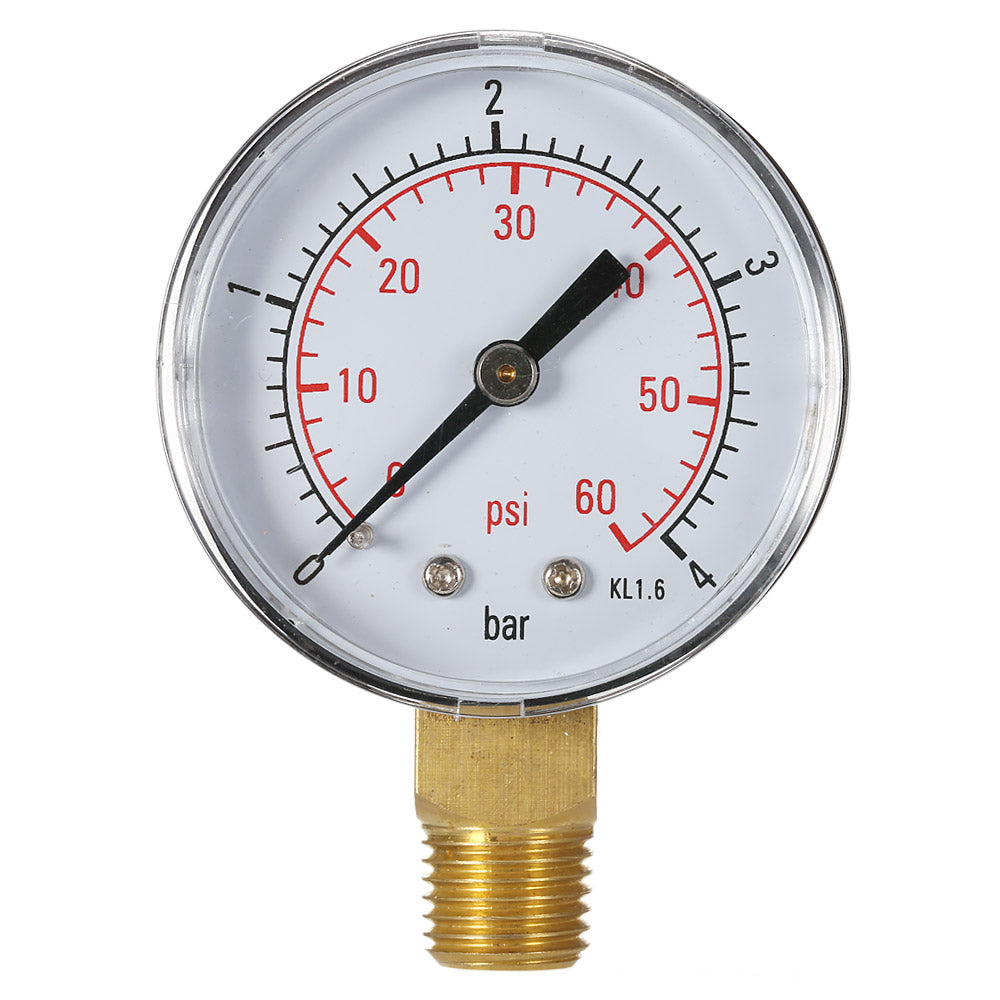 Water Pressure Gauge with 1/4" Thread, 0-60 PSI by HitMyNeed