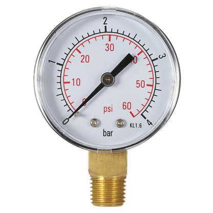 Water Pressure Gauge with 1/4" Thread, 0-60 PSI by HitMyNeed