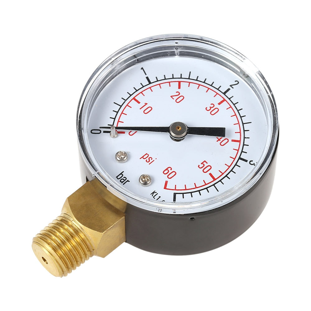 Water Pressure Gauge with 1/4" Thread, 0-60 PSI by HitMyNeed