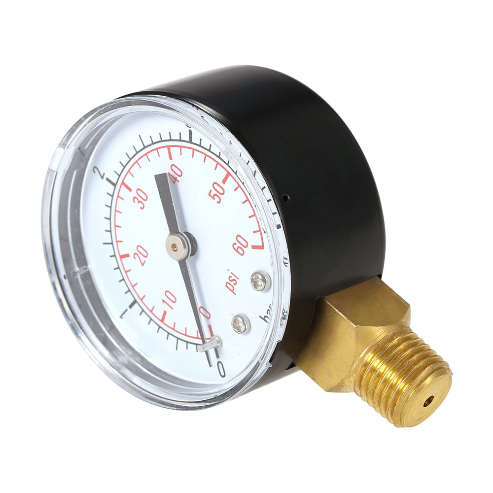 Water Pressure Gauge with 1/4" Thread, 0-60 PSI by HitMyNeed