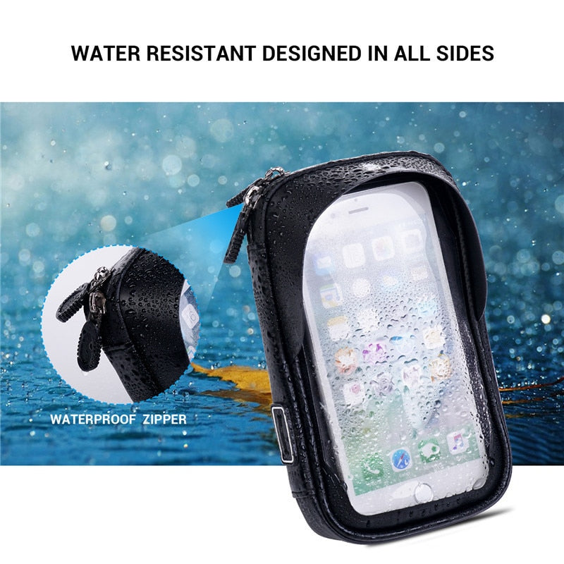 Water-Resistant Bike Phone Mount with Storage Case by HitMyNeed
