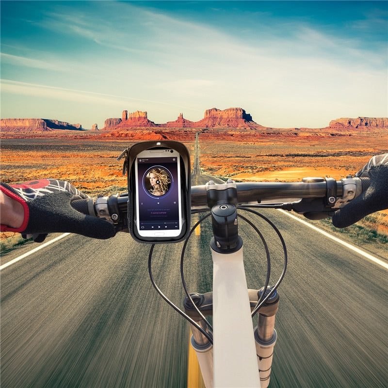 Water-Resistant Bike Phone Mount with Storage Case by HitMyNeed