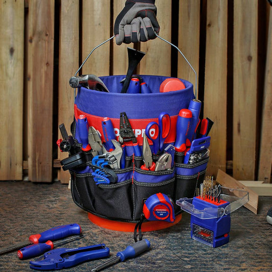 Water Resistant Foldable Tool Bucket Organizer by HitMyNeed