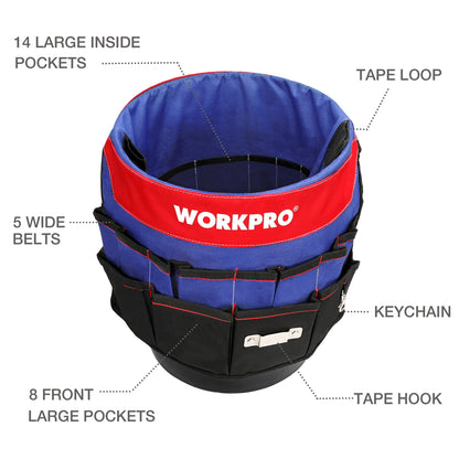 Water Resistant Foldable Tool Bucket Organizer by HitMyNeed