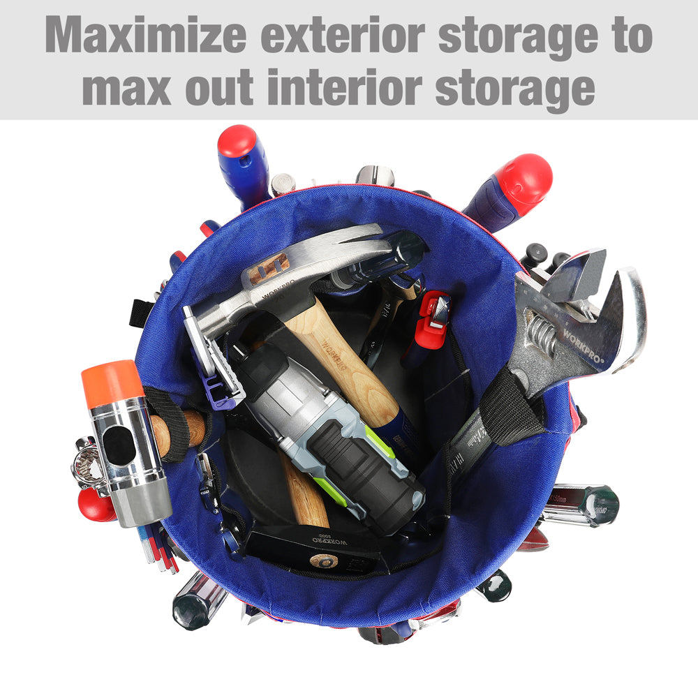 Water Resistant Foldable Tool Bucket Organizer by HitMyNeed