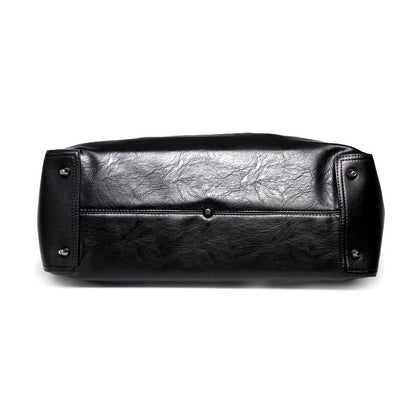 Water-Resistant PU Leather Travel Duffle Bag by HitMyNeed