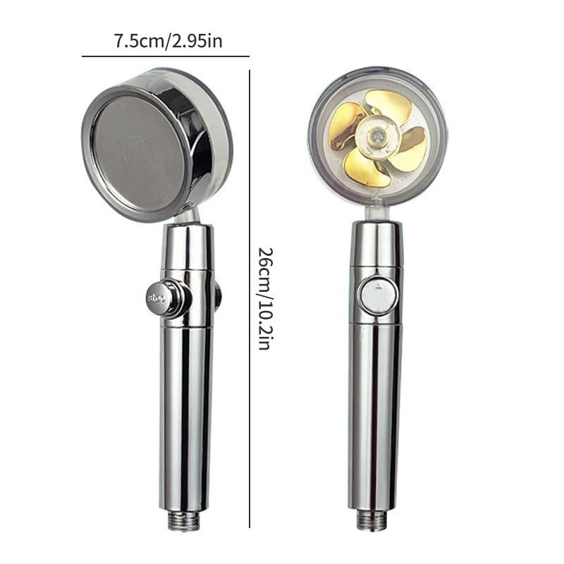 Water-Saving 360° Twin-Turbo Pressurized Shower Head by HitMyNeed