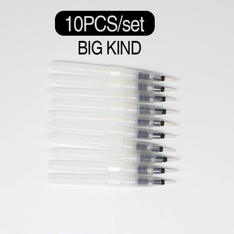 Watercolor Brush Pens Set of 10 with Nylon Tips by HitMyNeed