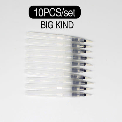 Watercolor Brush Pens Set of 10 with Nylon Tips by HitMyNeed