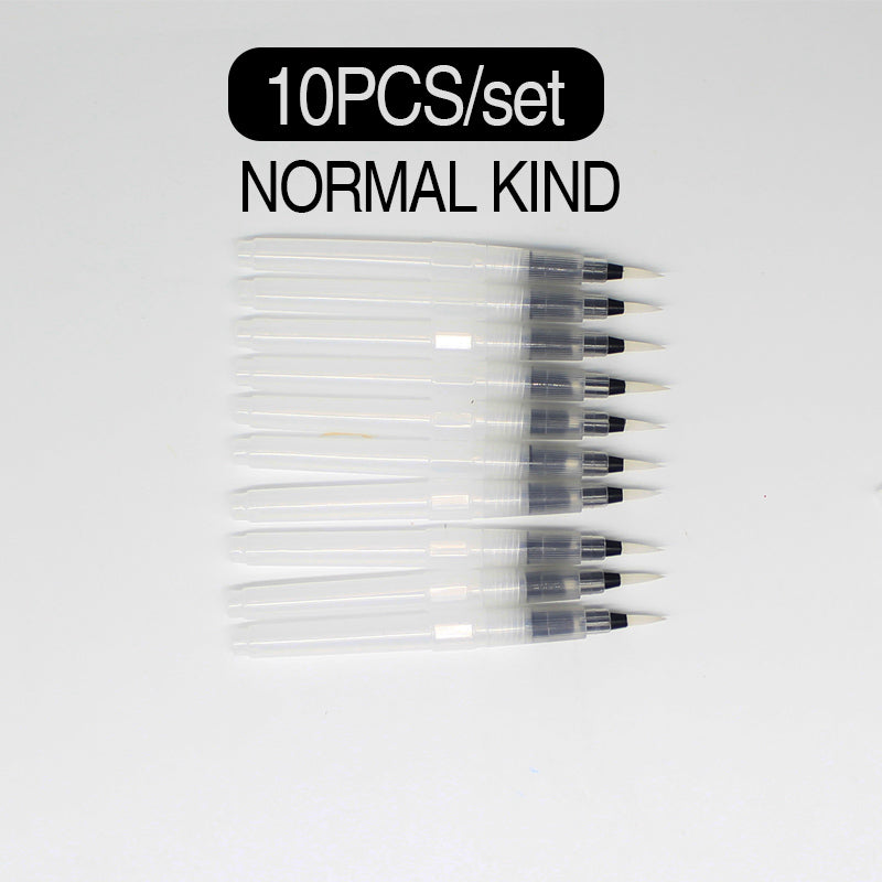 Watercolor Brush Pens Set of 10 with Nylon Tips by HitMyNeed