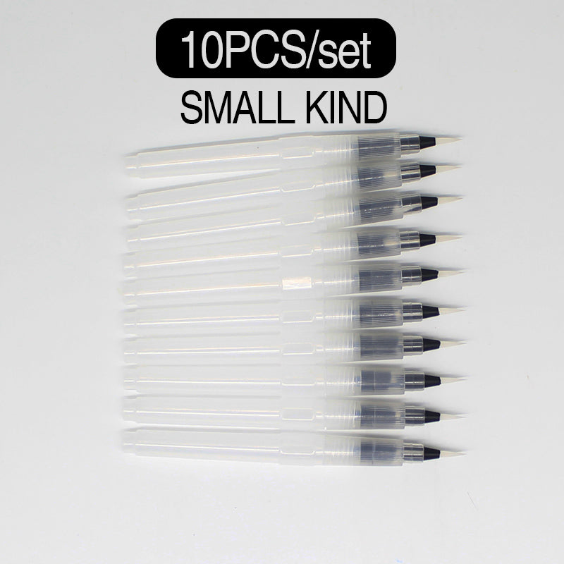Watercolor Brush Pens Set of 10 with Nylon Tips by HitMyNeed