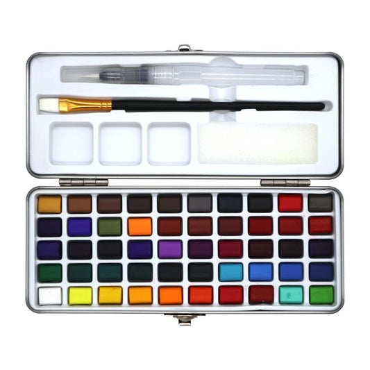 Watercolor Paint Set with 50 Assorted Colors by HitMyNeed