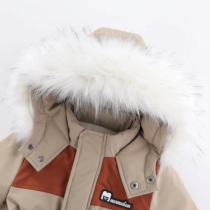 Waterproof -30°C Winter Baby Ski Jumpsuit with Hood by HitMyNeed