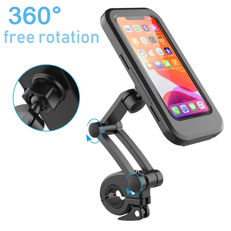 Waterproof 360° Motorcycle & Bicycle Phone Holder by HitMyNeed