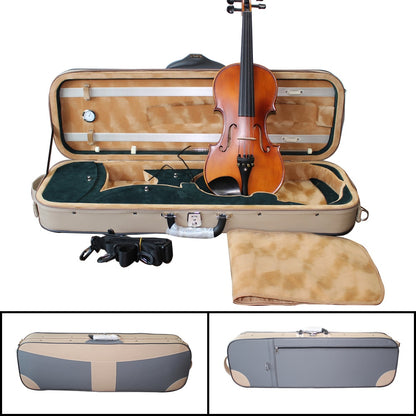 Waterproof 4/4 Violin Case with Built-In Hygrometer by HitMyNeed