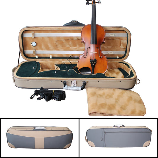 Waterproof 4/4 Violin Case with Built-In Hygrometer by HitMyNeed