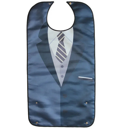 Waterproof Adult Bib with Crumb Catcher, Washable 1pcs-b by HitMyNeed