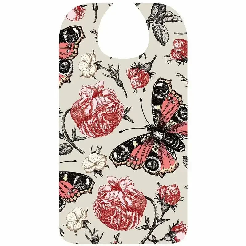 Waterproof Adult Bib with Crumb Catcher, Washable 1pcs-r by HitMyNeed