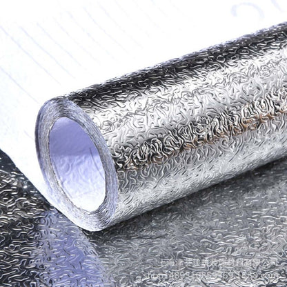 Waterproof Aluminum Kitchen Backsplash Sticker Roll by HitMyNeed