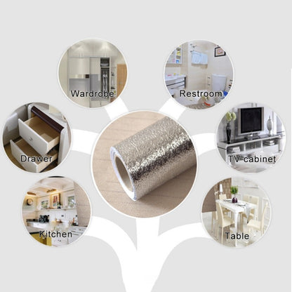 Waterproof Aluminum Kitchen Backsplash Sticker Roll by HitMyNeed