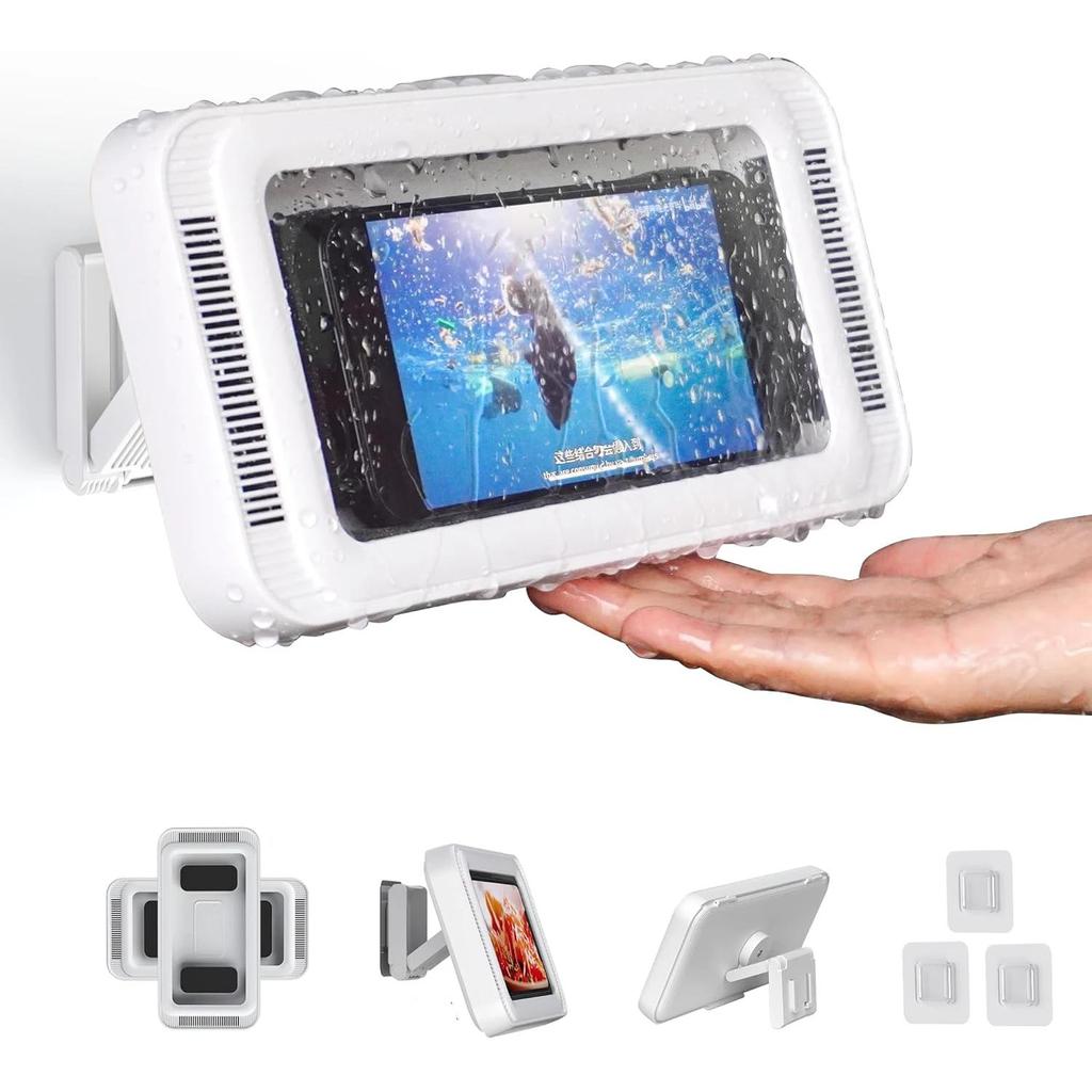 Waterproof Anti-Fog Shower Phone Holder, 360° Rotating by HitMyNeed