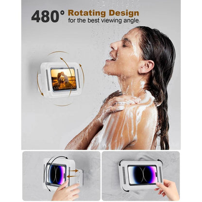 Waterproof Anti-Fog Shower Phone Holder, 360° Rotating by HitMyNeed