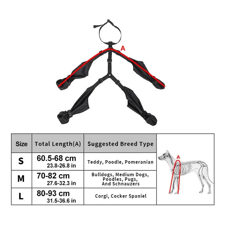 Waterproof Anti-Slip Dog Rain Boots for All Sizes by HitMyNeed