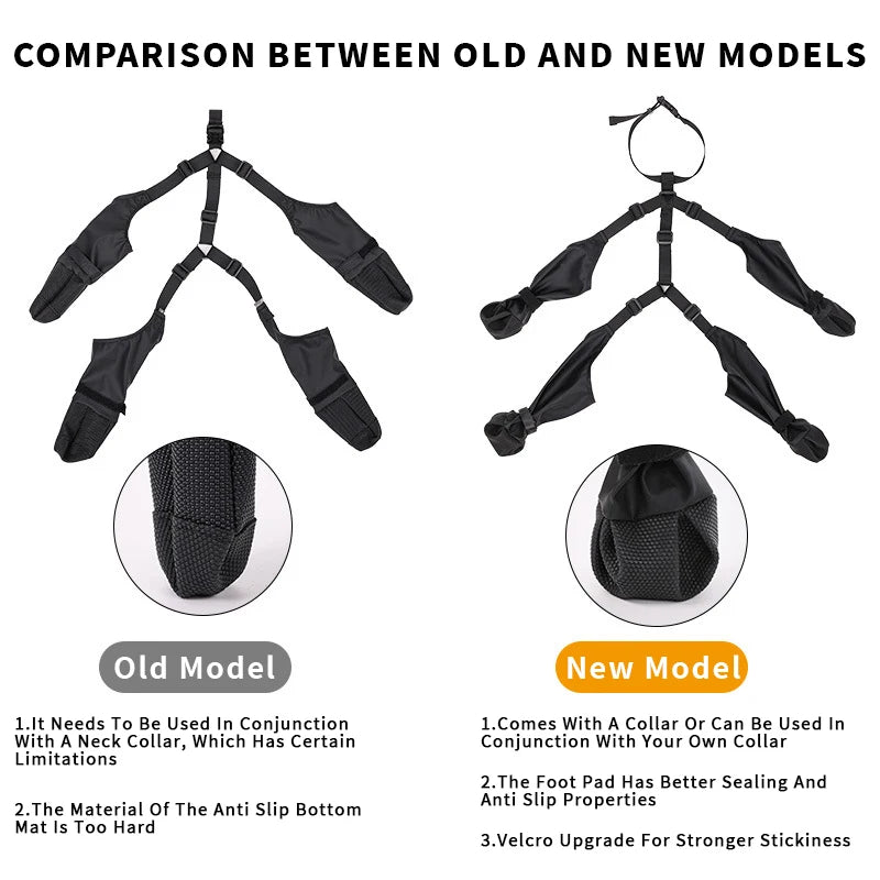 Waterproof Anti-Slip Dog Rain Boots for All Sizes by HitMyNeed