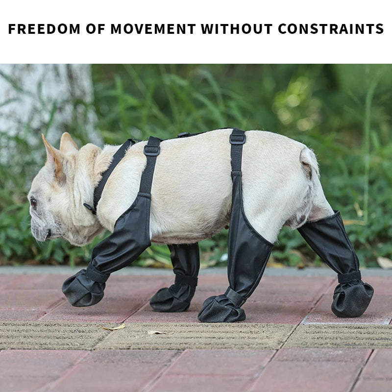Waterproof Anti-Slip Dog Rain Boots for All Sizes by HitMyNeed