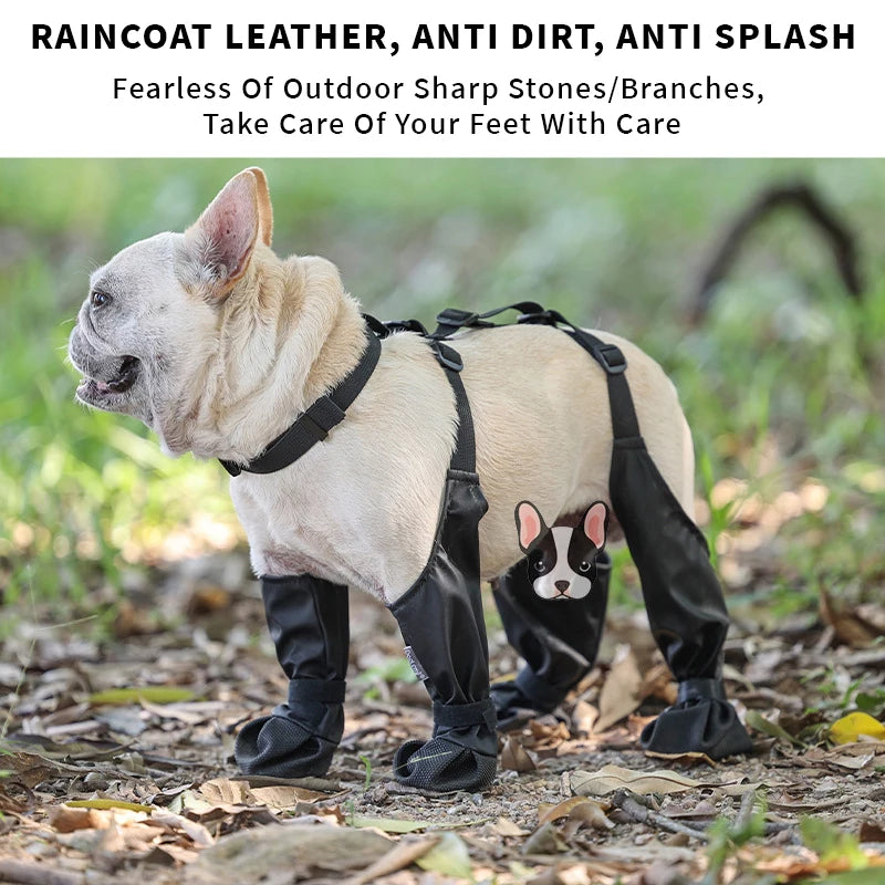 Waterproof Anti-Slip Dog Rain Boots for All Sizes by HitMyNeed