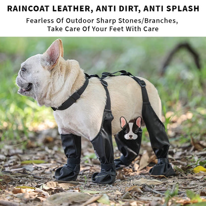 Waterproof Anti-Slip Dog Rain Boots for All Sizes by HitMyNeed